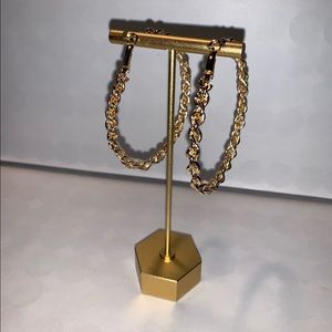 Chained Up Hoop Earrings